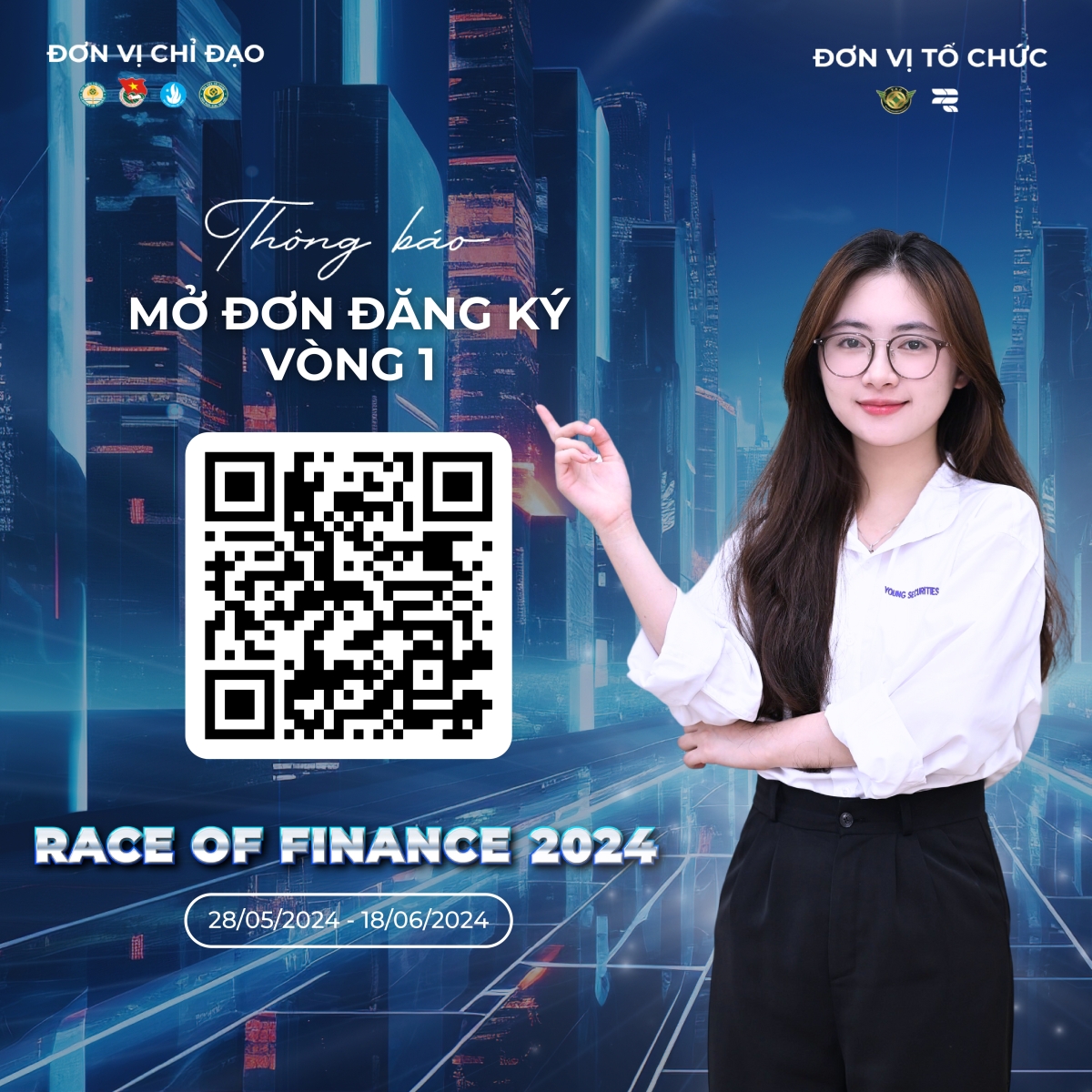 Thông báo mở đăng ký vòng 1 của cuộc thi RACE OF FINANCE 2024