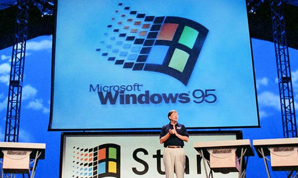 Bill Gates giới thiệu hệ điều hành Windows 95 - HĐH đa nhiệm